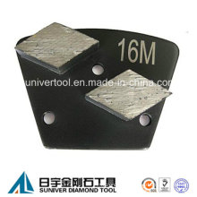 Double Segments Trapezoid Diamond Metal Concrete Floor Grinding Disc